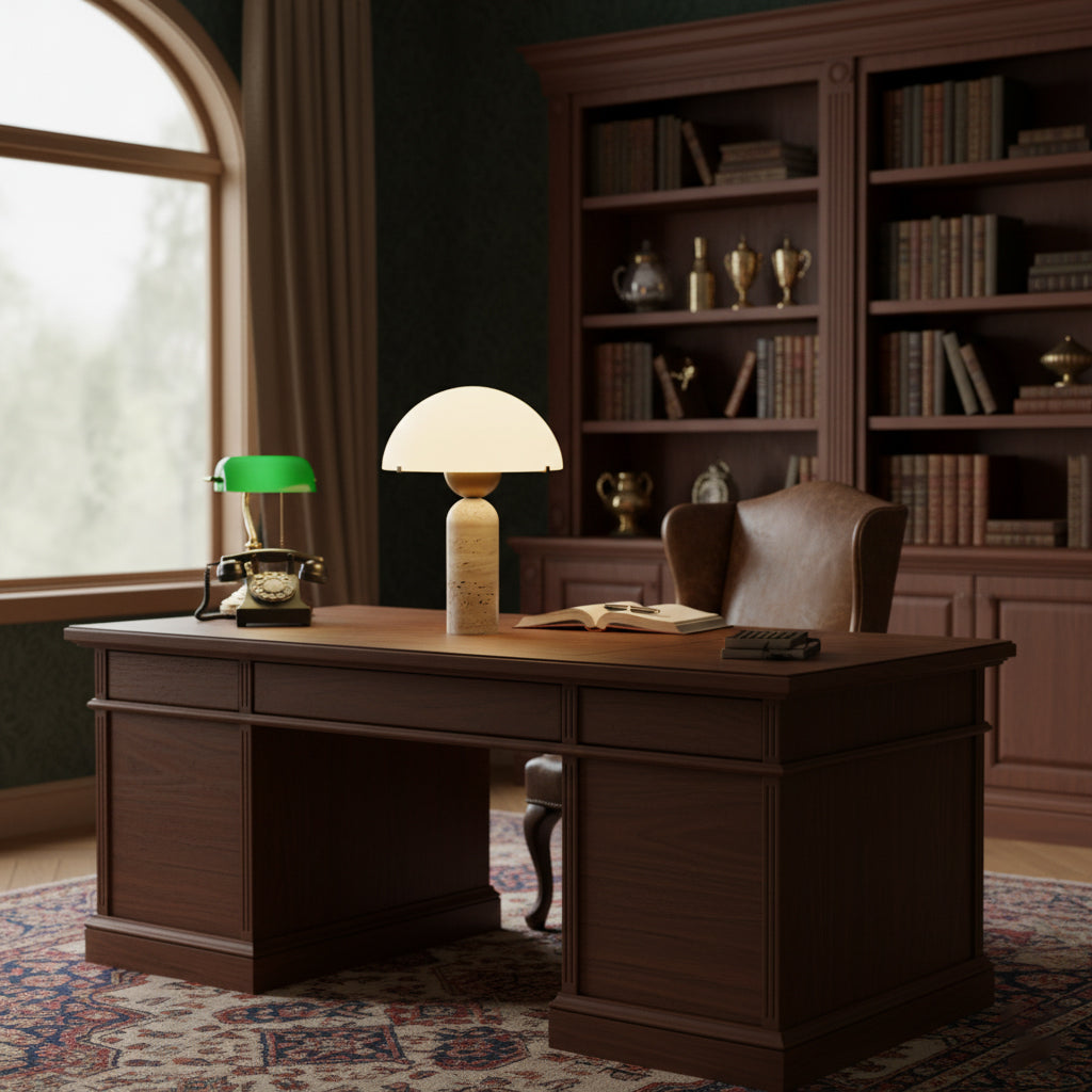 Phen Stone Sphere Table Lamp