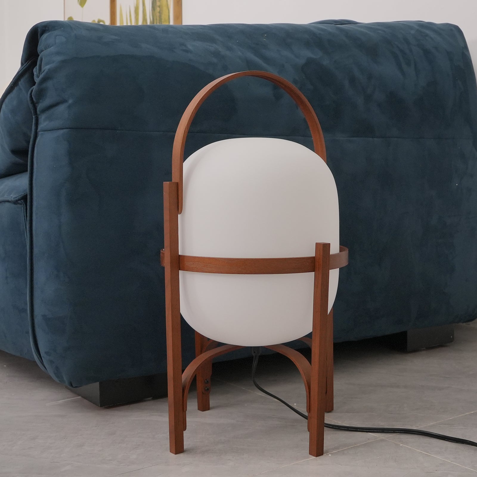 Faron Lantern Wood Table Lamp