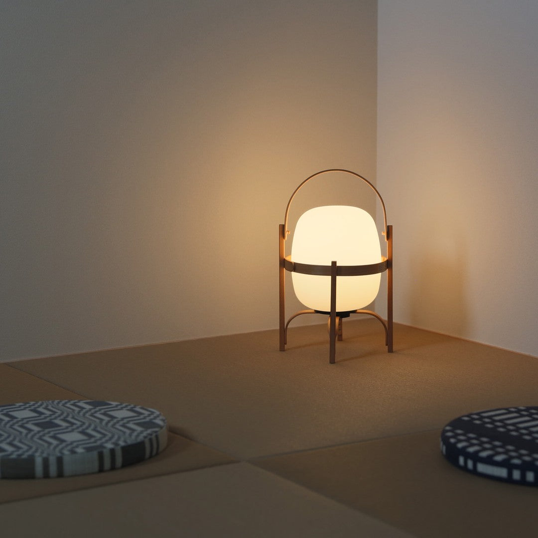 Faron Lantern Wood Table Lamp
