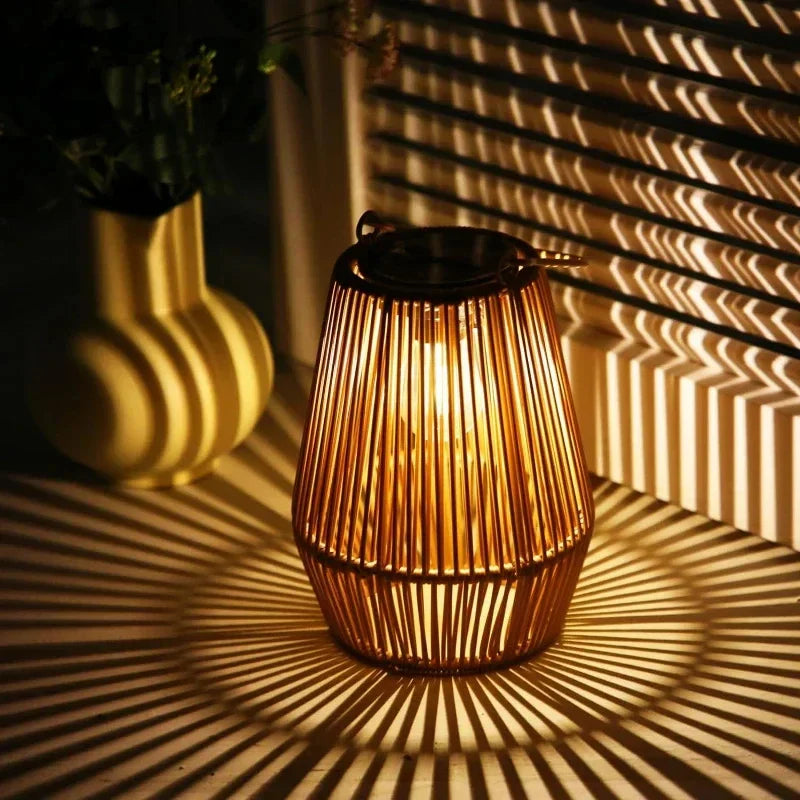 Nori Woven Solar Hanging Garden Lantern