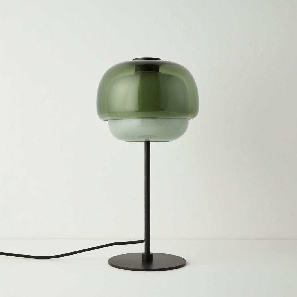 Arco Double Dome Glass Table Lamp