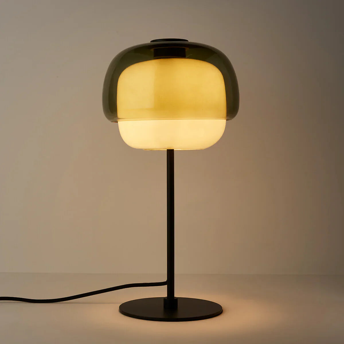Arco Double Dome Glass Table Lamp