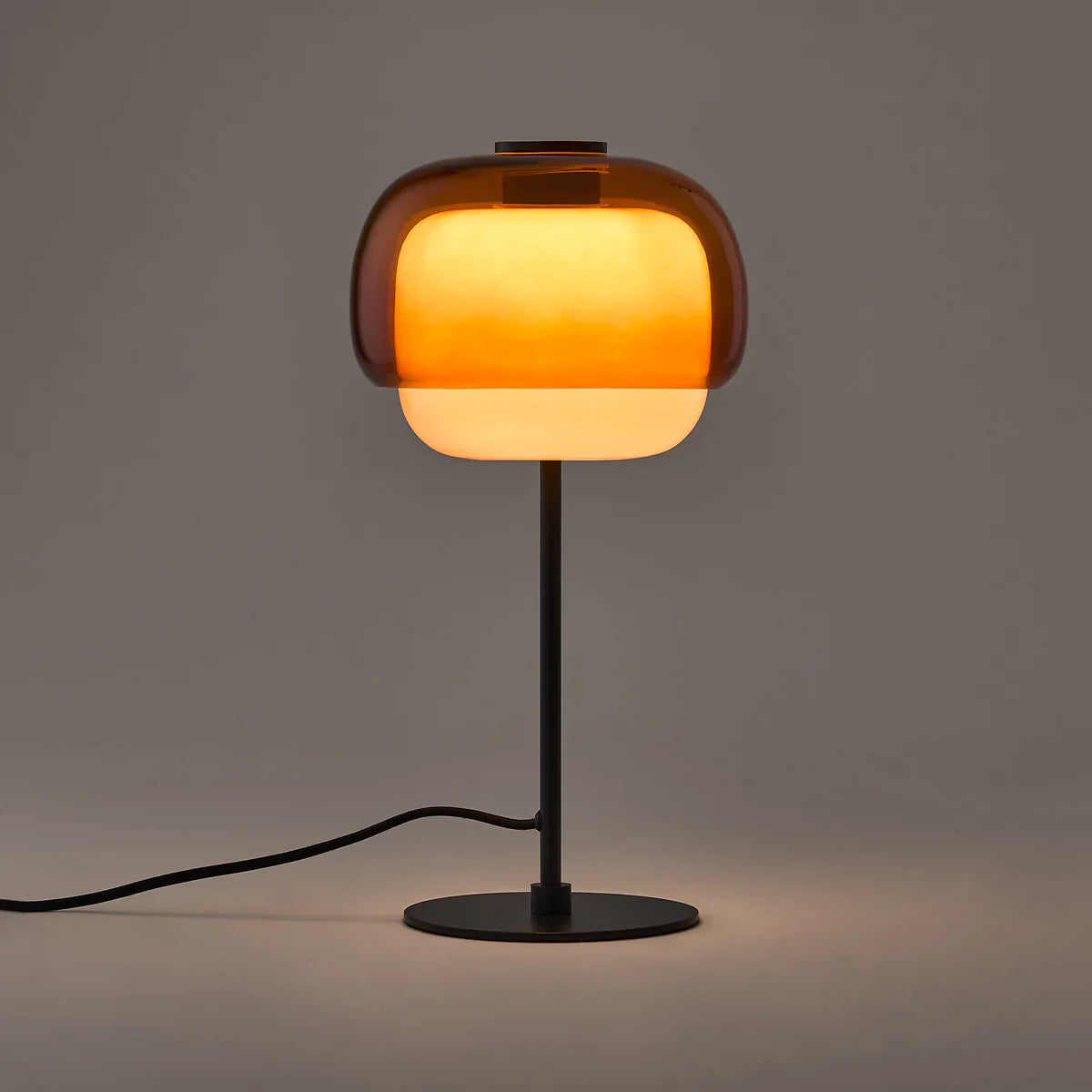 Arco Double Dome Glass Table Lamp