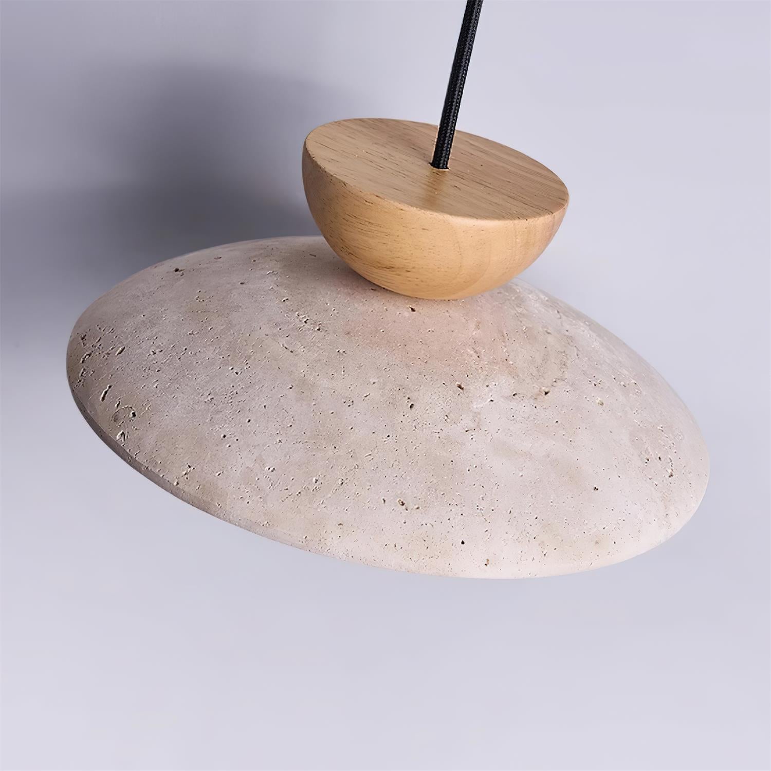 Aveny Travertine Glass Pendant Light
