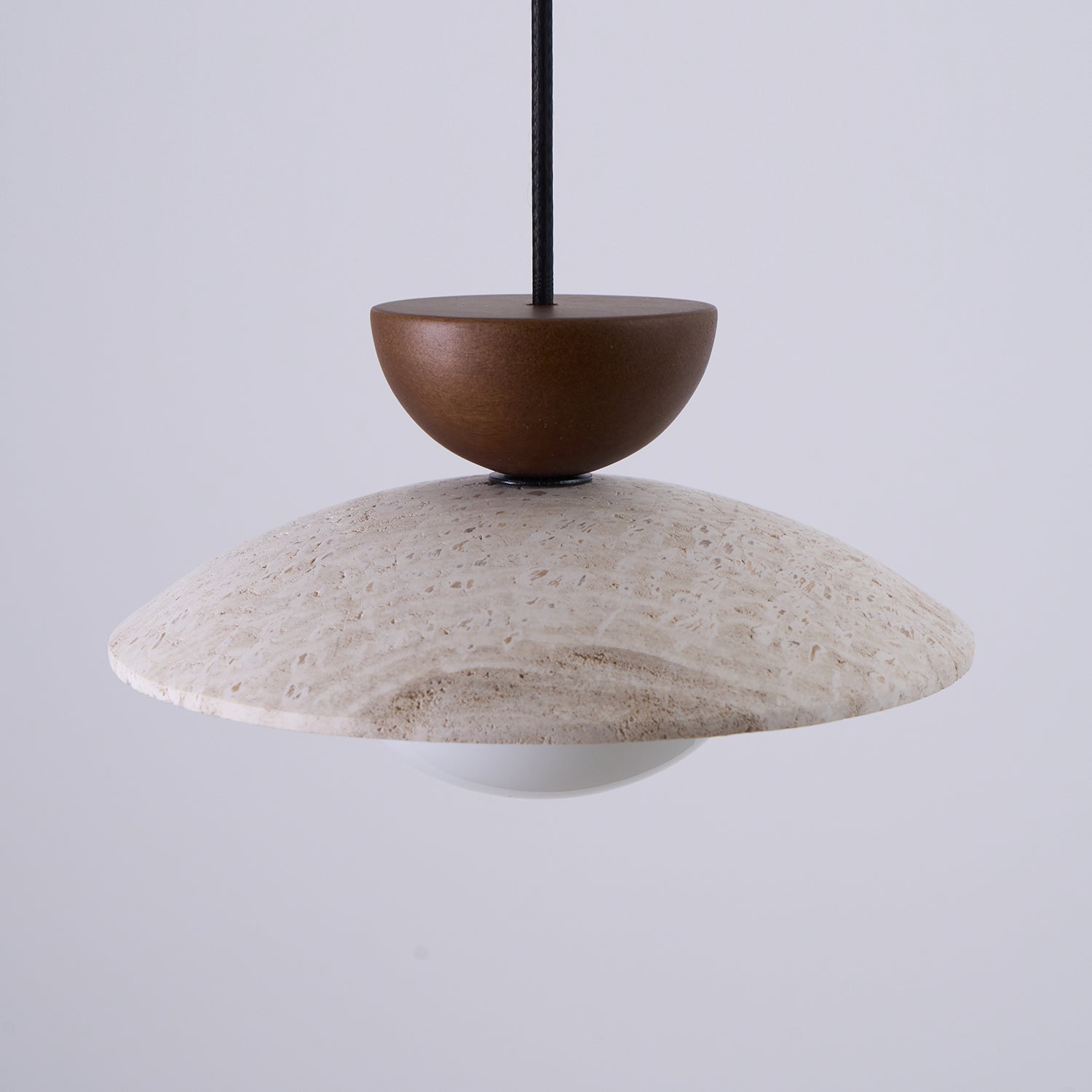 Aveny Travertine Glass Pendant Light