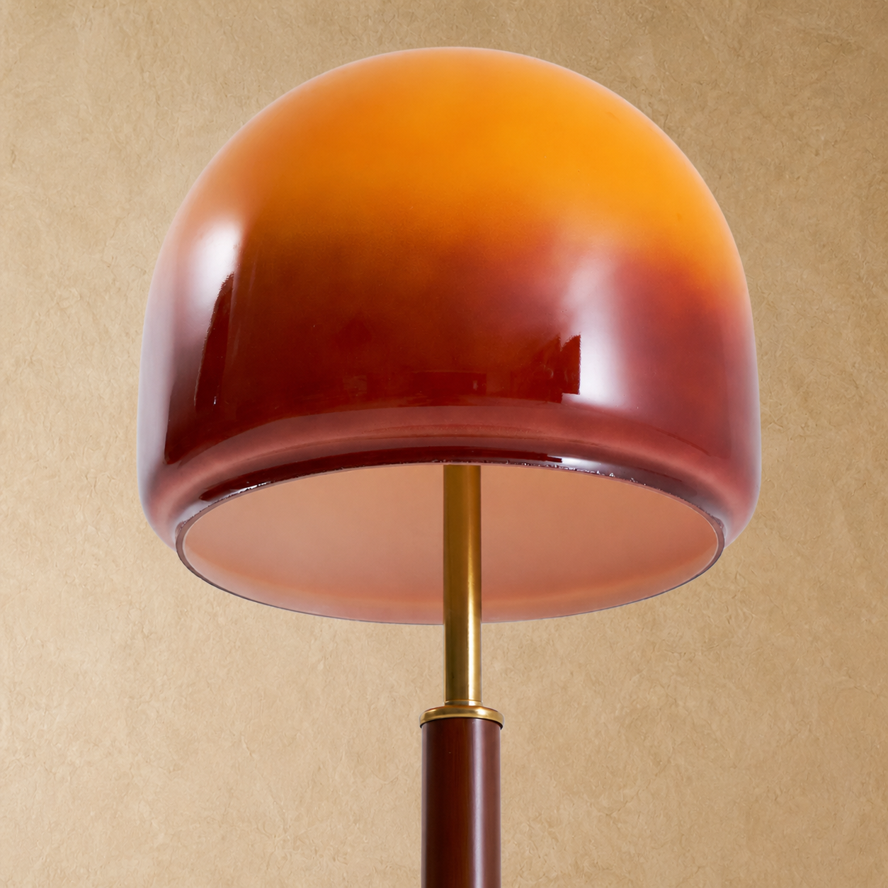 Amelo Amber Dome Table Lamp