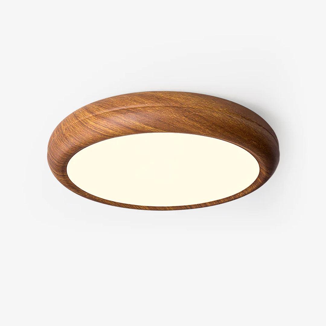 Grena Nordic Wood Flush Ceiling Light