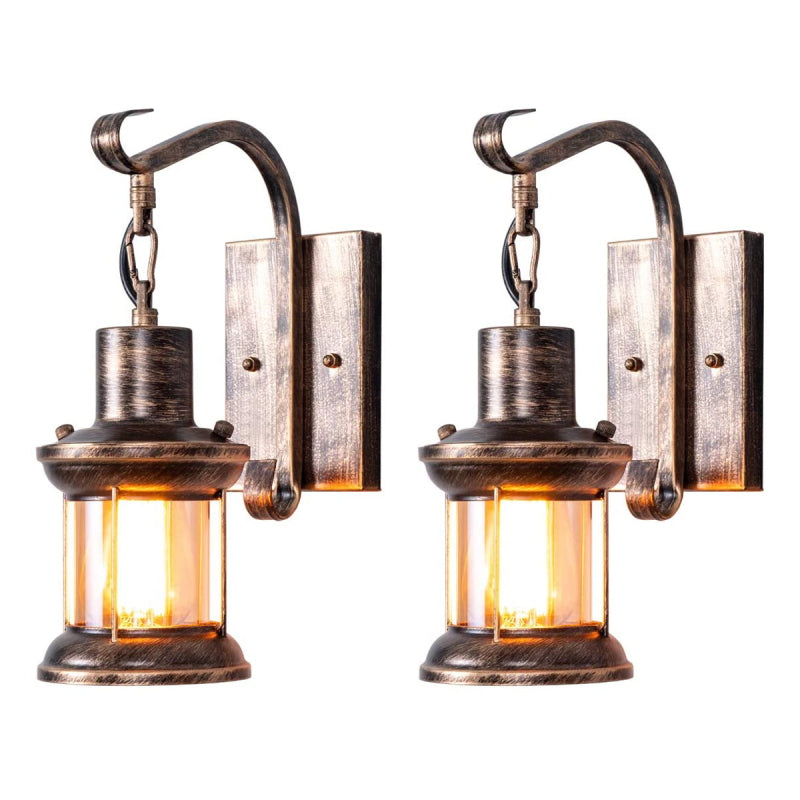 Etra Industrial Retro Oil Bronze E27 Wall Sconce Light