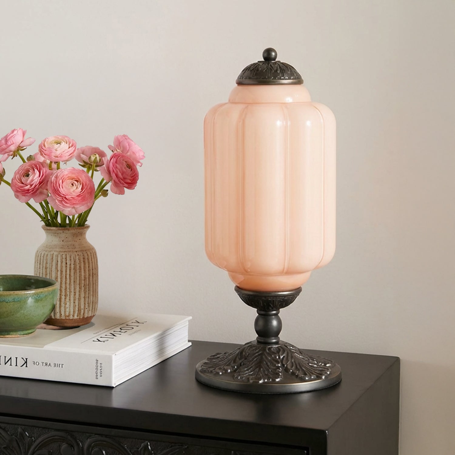 Camelie Vintage Glass Table Lamp