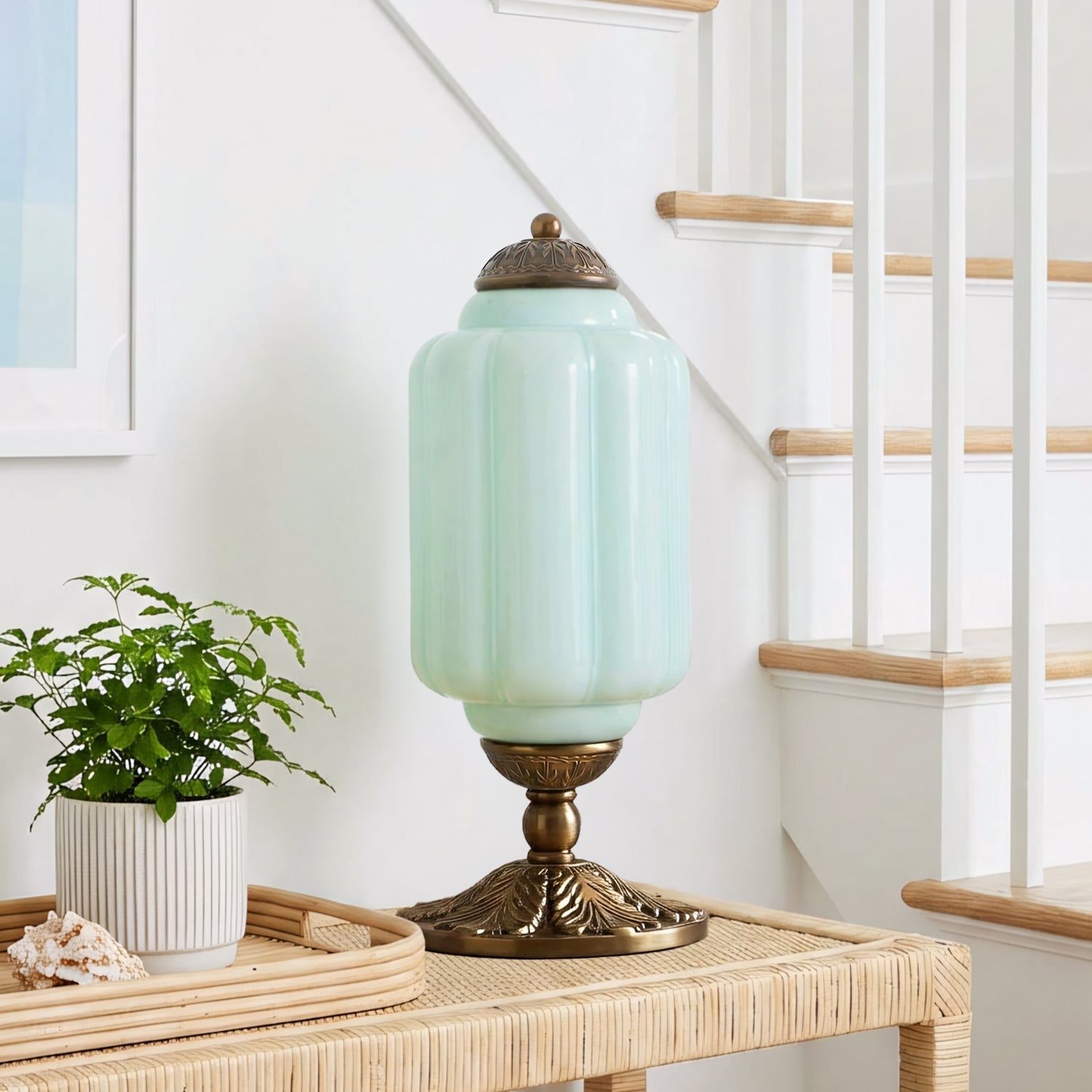 Camelie Vintage Glass Table Lamp