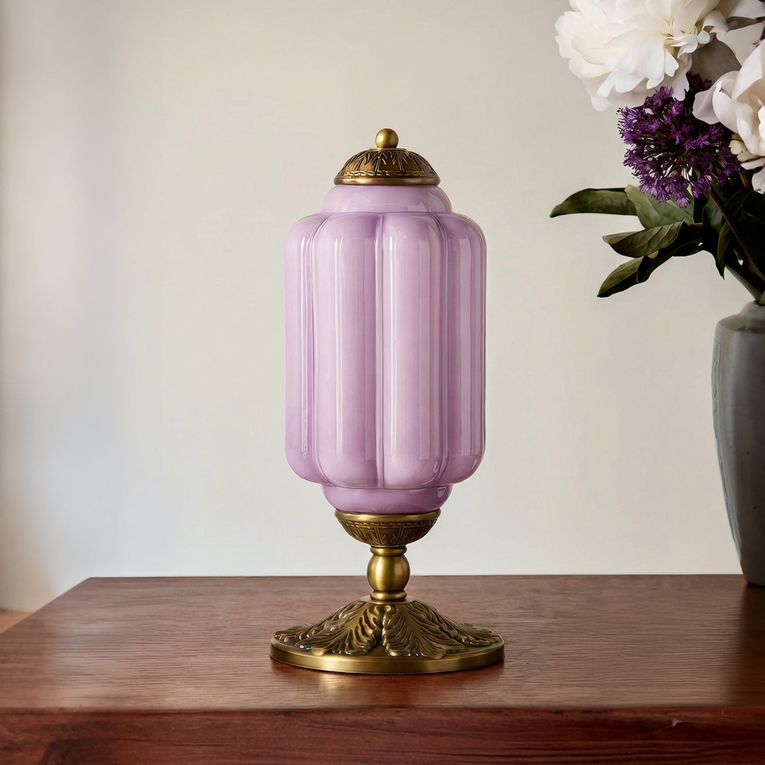 Camelie Vintage Glass Table Lamp