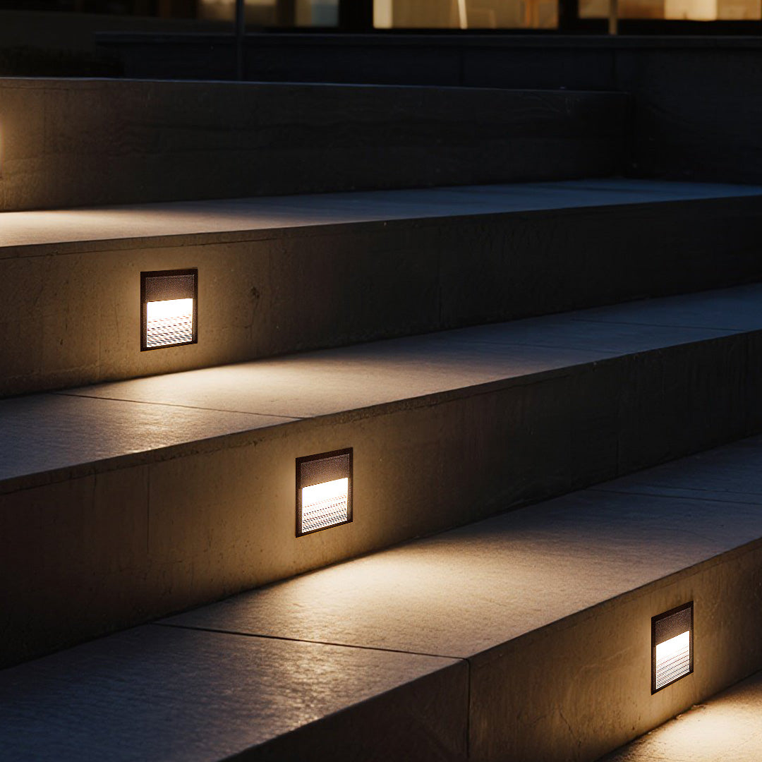 Norex Geometric LED Step Wall Light
