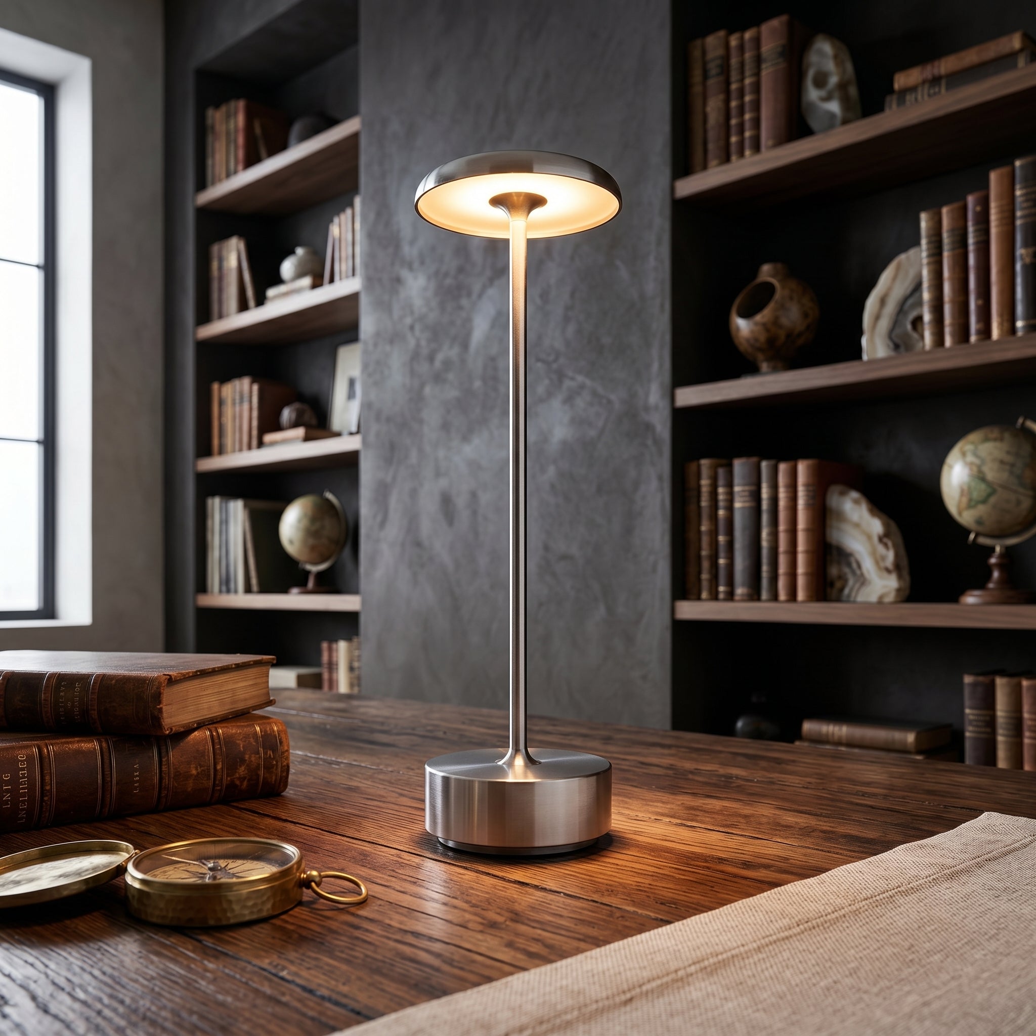 Leno Cordless Disc Table Lamp