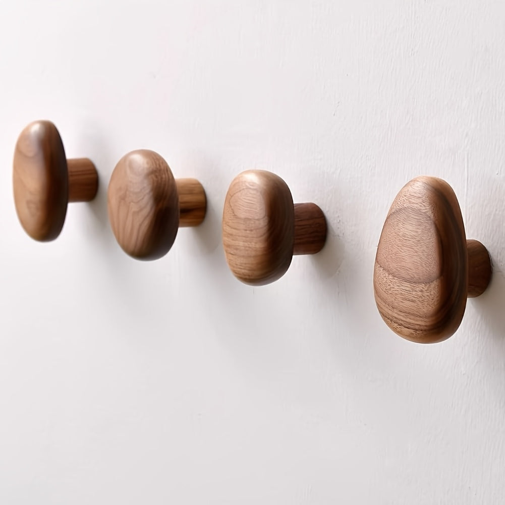 Brior Oak Pebble Wall Hooks