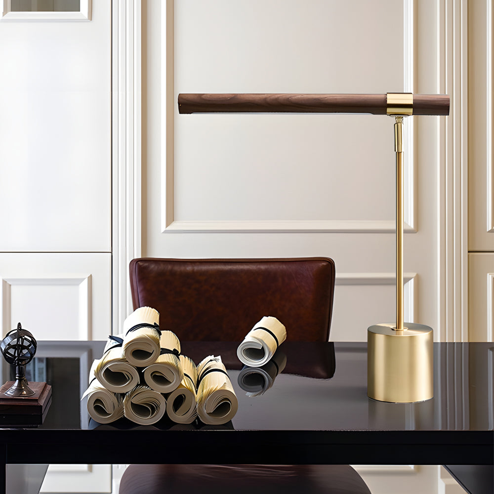 Rulen Wood Linear Desk Lamp
