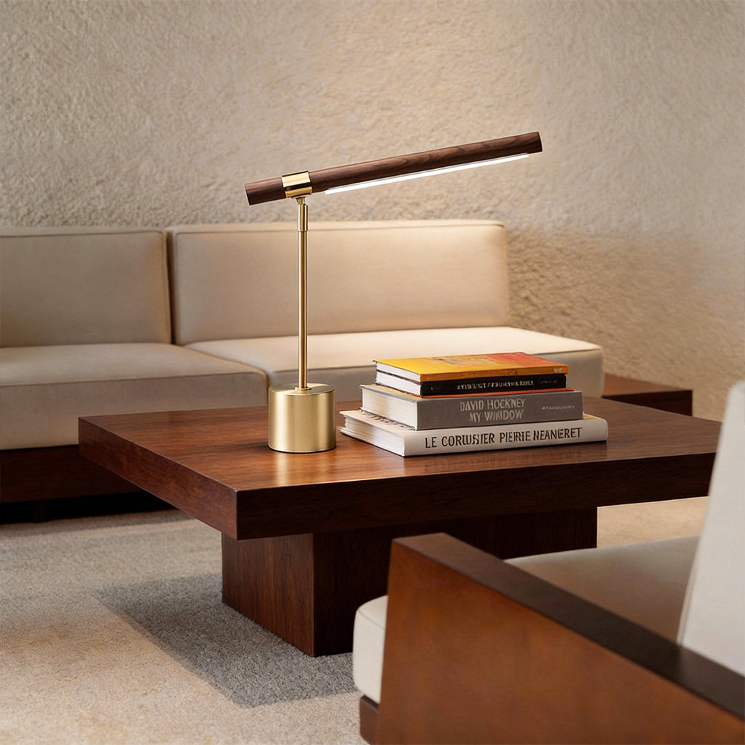 Rulen Wood Linear Desk Lamp
