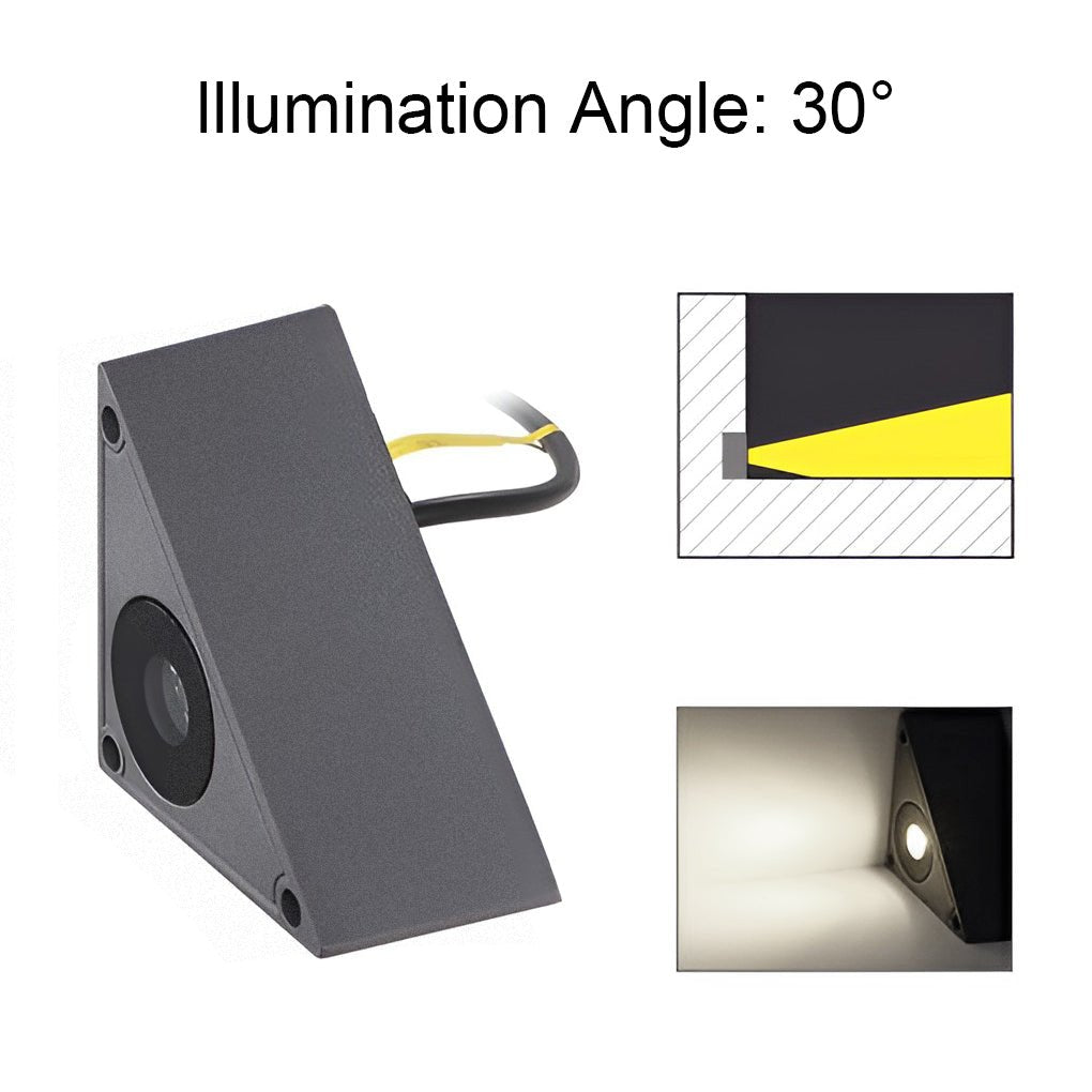 Klyne Triangle In-Wall Step Light