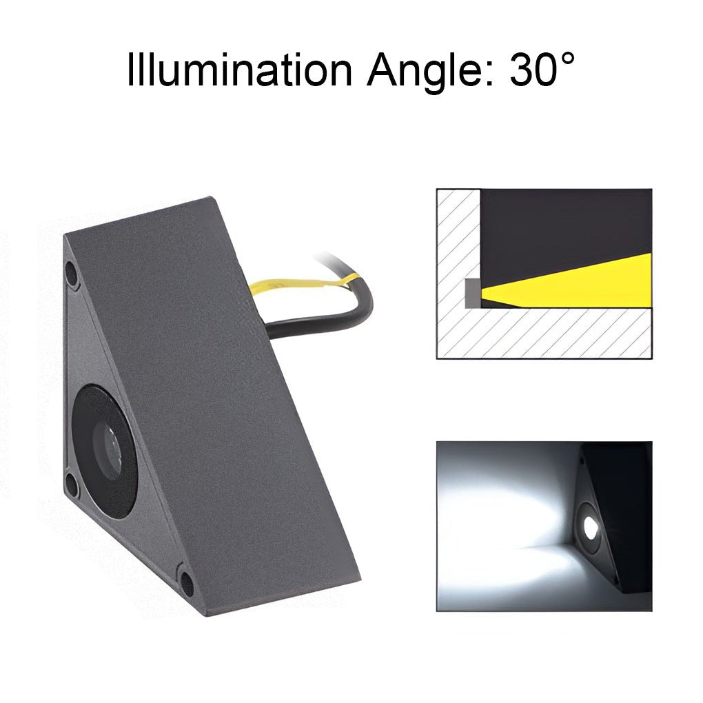 Klyne Triangle In-Wall Step Light