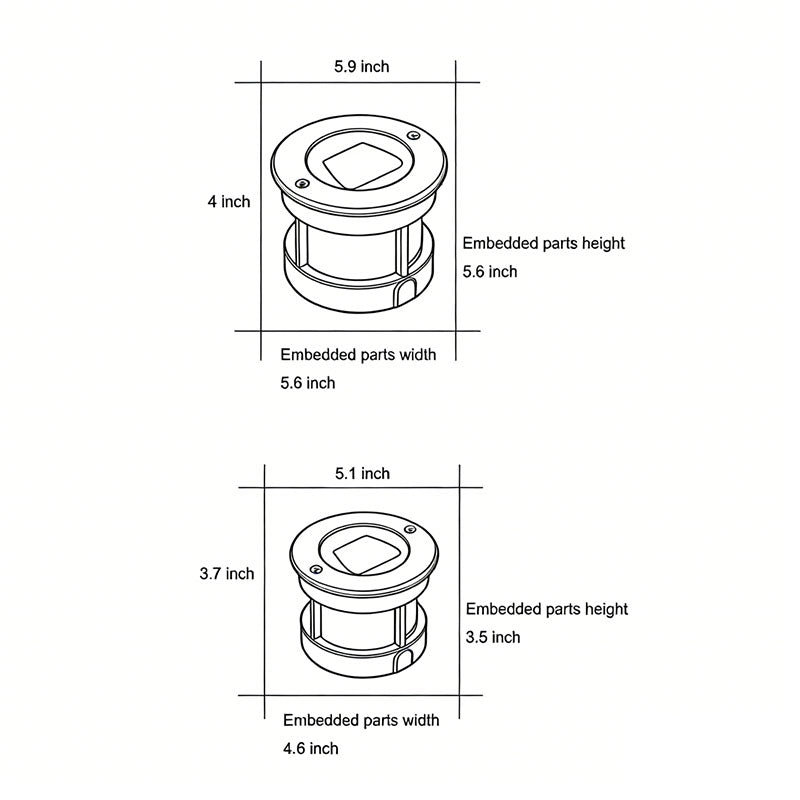 Trevon Recessed Deck Step Light