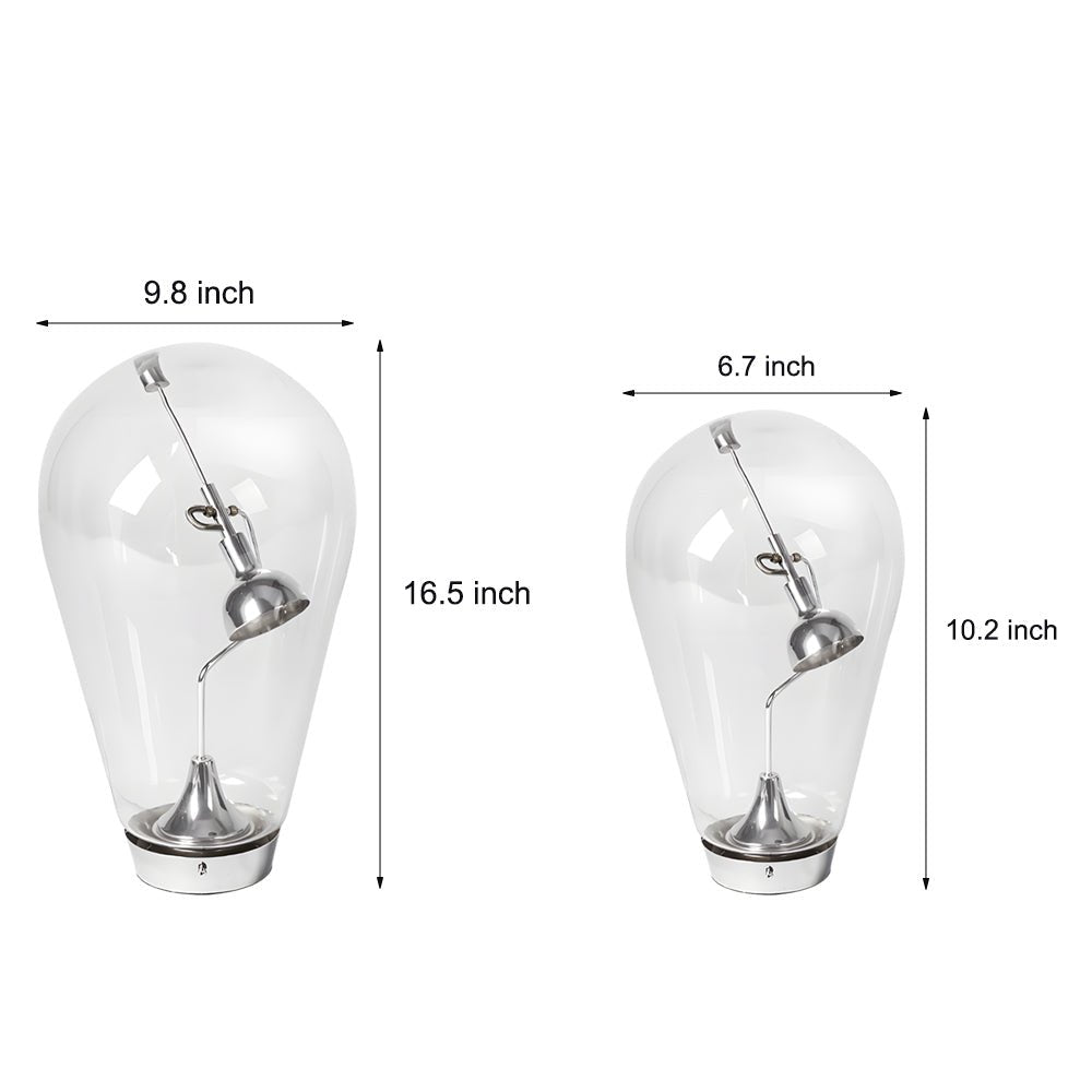 Brelon Glass Orb Desk Lamp
