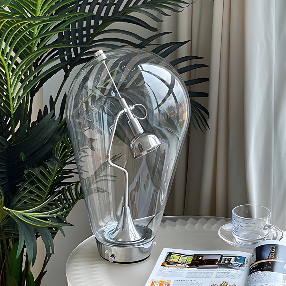 Brelon Glass Orb Desk Lamp