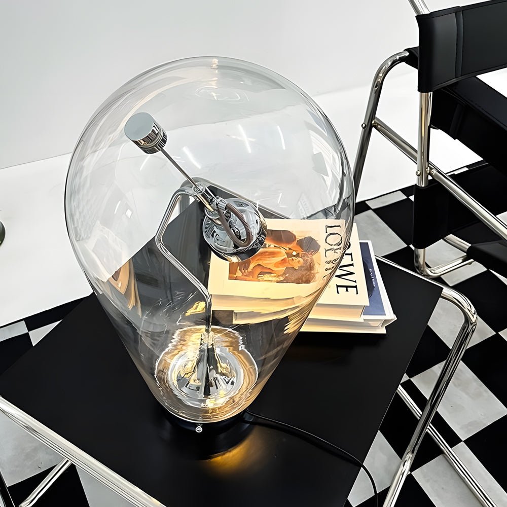 Brelon Glass Orb Desk Lamp
